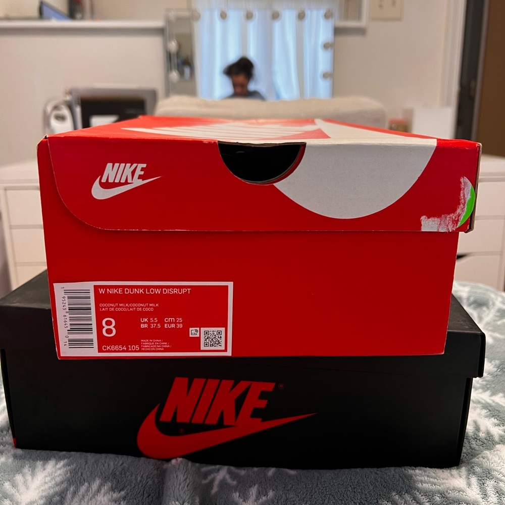 Nike Dunk Low Disrupt Coconut Milk Size 8 Women’s - Picture 2 of 9